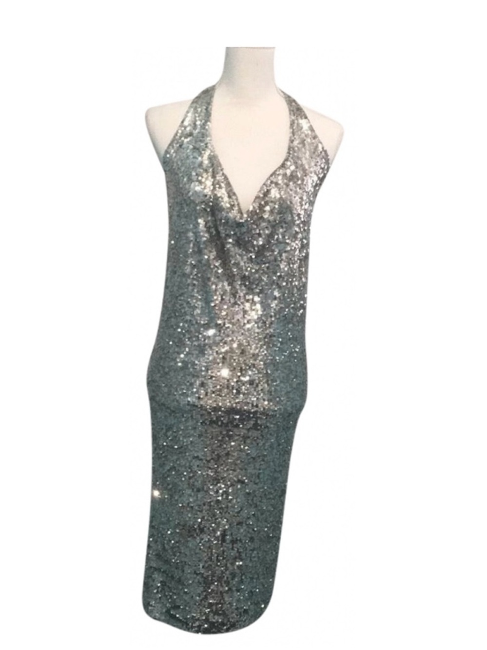 Donna Karan Multicolor Sequin Dress